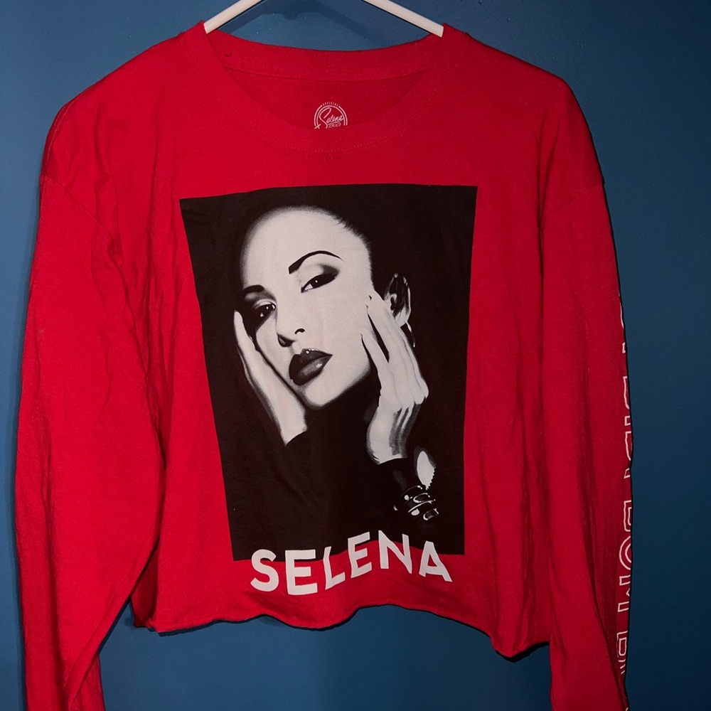 Vintage Selena Women’s crop top long sleeves shirt